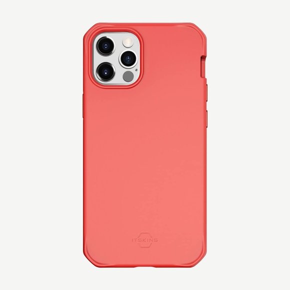 Itskins Hybrid Silk Protective Phone Case for iPhone 12 Pro Max - Coral - Picture 1 of 6